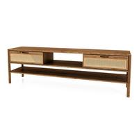 TV-SCHRANK INA Wildeiche - Alteiche, Holz (204/64/46cm) - byoak