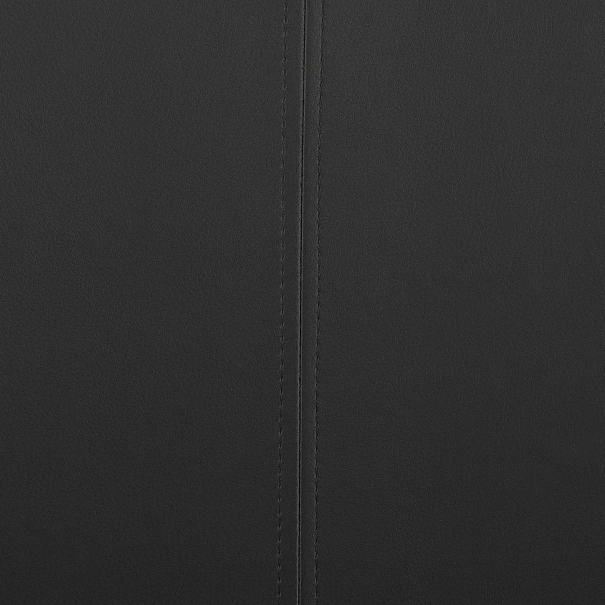 ESSZIMMERSTUHL 2er-Set Kunstleder Schwarz Greedin - Schwarz, Textil/Metall (42/99/50cm) - Beliani