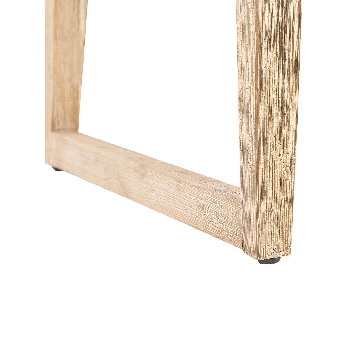 SITZBANK Beton/Akazienholz grau/heller Holzfarbton 160 cm Oria - Grau, Stein (160/45/40cm) - Beliani