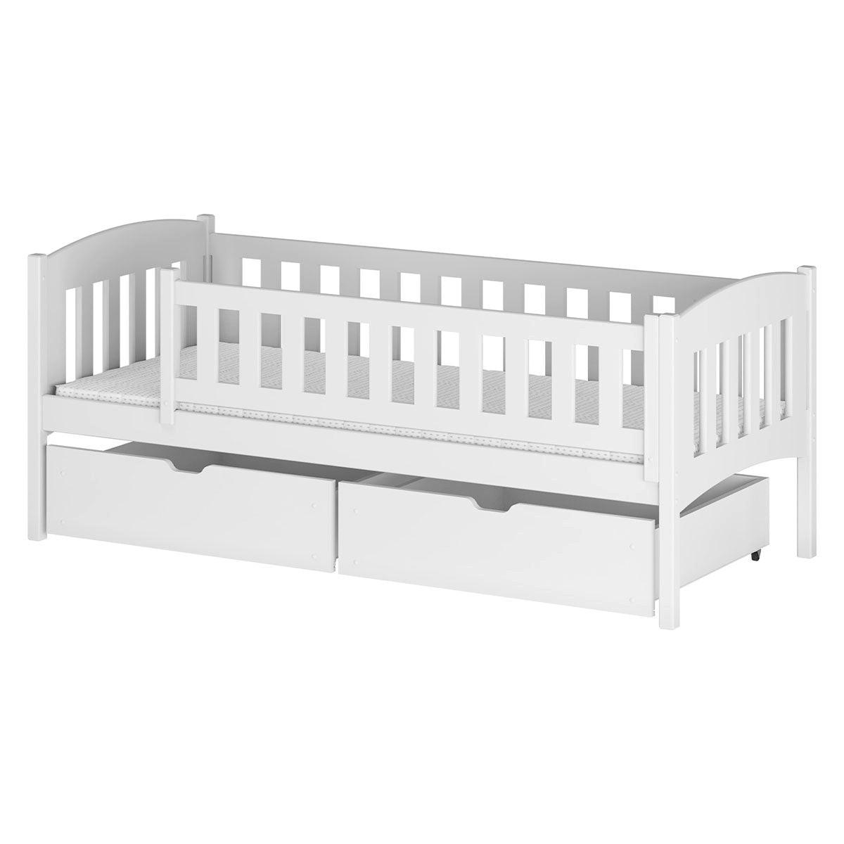BETT 90/200 Samuel Weiß - Weiß, Holzwerkstoff (90/200cm) - Petits-meubles