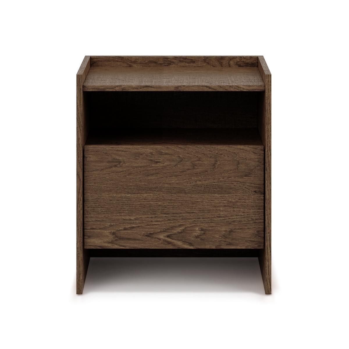 NACHTTISCH Juni mit 1 Schublade, 50 cm, Baltic Storm Eiche - Dunkelbraun, Holzwerkstoff (53/60/38cm) - Beautysofa
