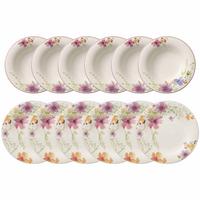 TAFEL-SET Mariefleur Basic bunt 12-tlg. - Multicolor, Keramik (19.7/32.4/34.8cm) - Villeroy & Boch