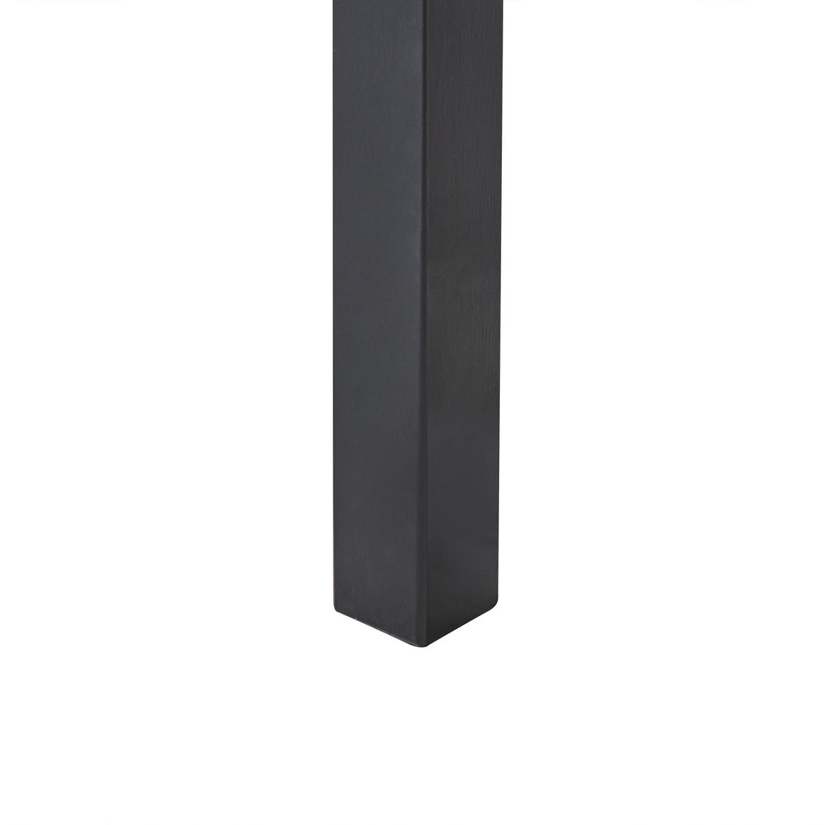 ESSTISCH Schwarz 75/75 cm Kiefernholz Veritas - Schwarz, Holz (75/75/76cm) - Beliani