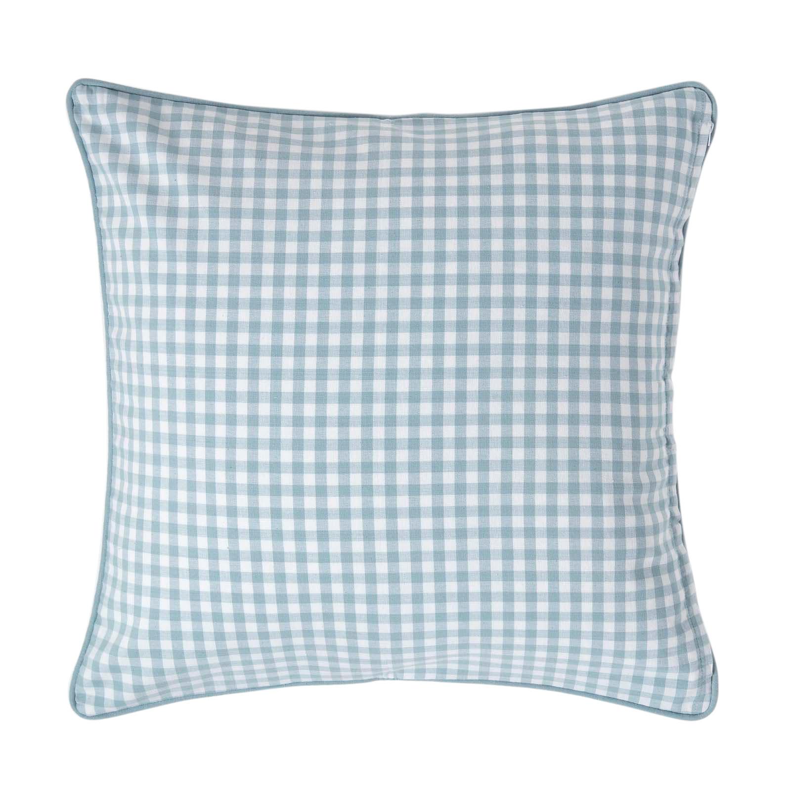 KISSENHÜLLE Vichy-Karo 60/60 cm, 100% Baumwolle - Blau, Textil (60/60cm) - Homescapes