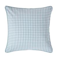 KISSENHÜLLE Vichy-Karo 60/60 cm, 100% Baumwolle - Blau, Textil (60/60cm) - Homescapes
