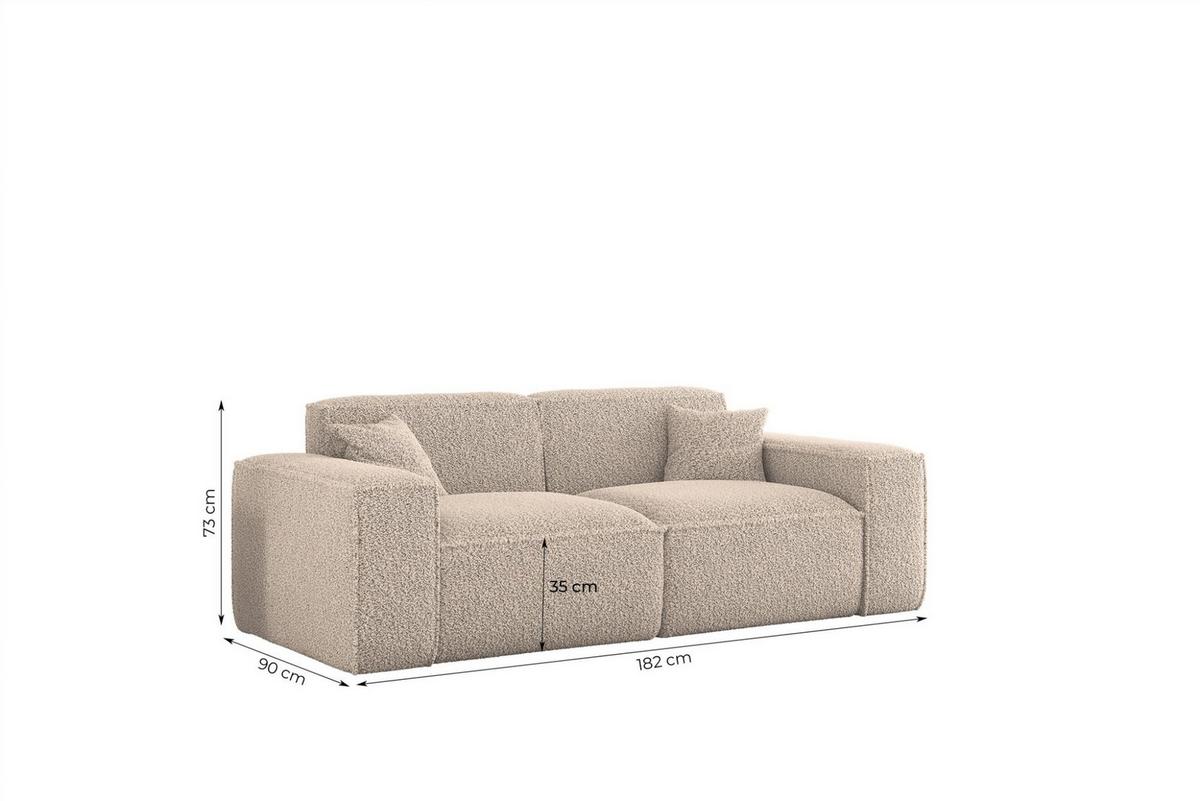 SOFA 2-sitzer Celes Premium In Sven - Blau, Holzwerkstoff/Textil (182/73/90cm) - Fun Möbel