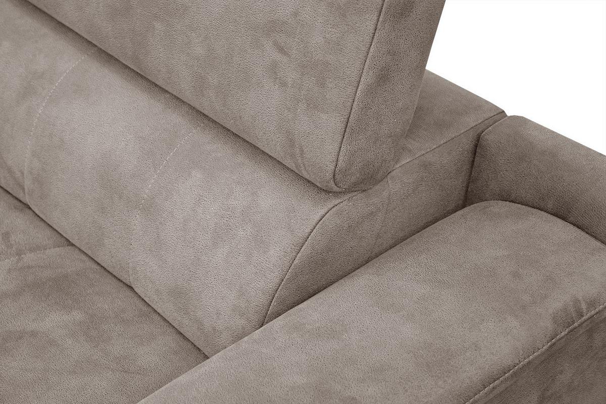 ECKSOFA FIERO 4-Sitzer, beige - Beige/Schwarz, Holzwerkstoff/Textil (158/269cm) - Wozimo