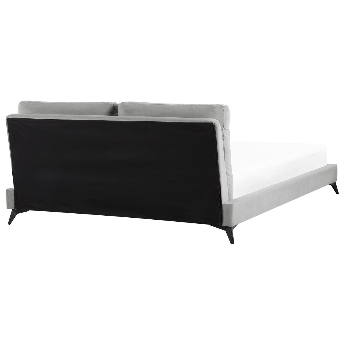 POLSTERBETT 180/200cm Grau Melle - Grau, Textil (180/200cm) - Beliani