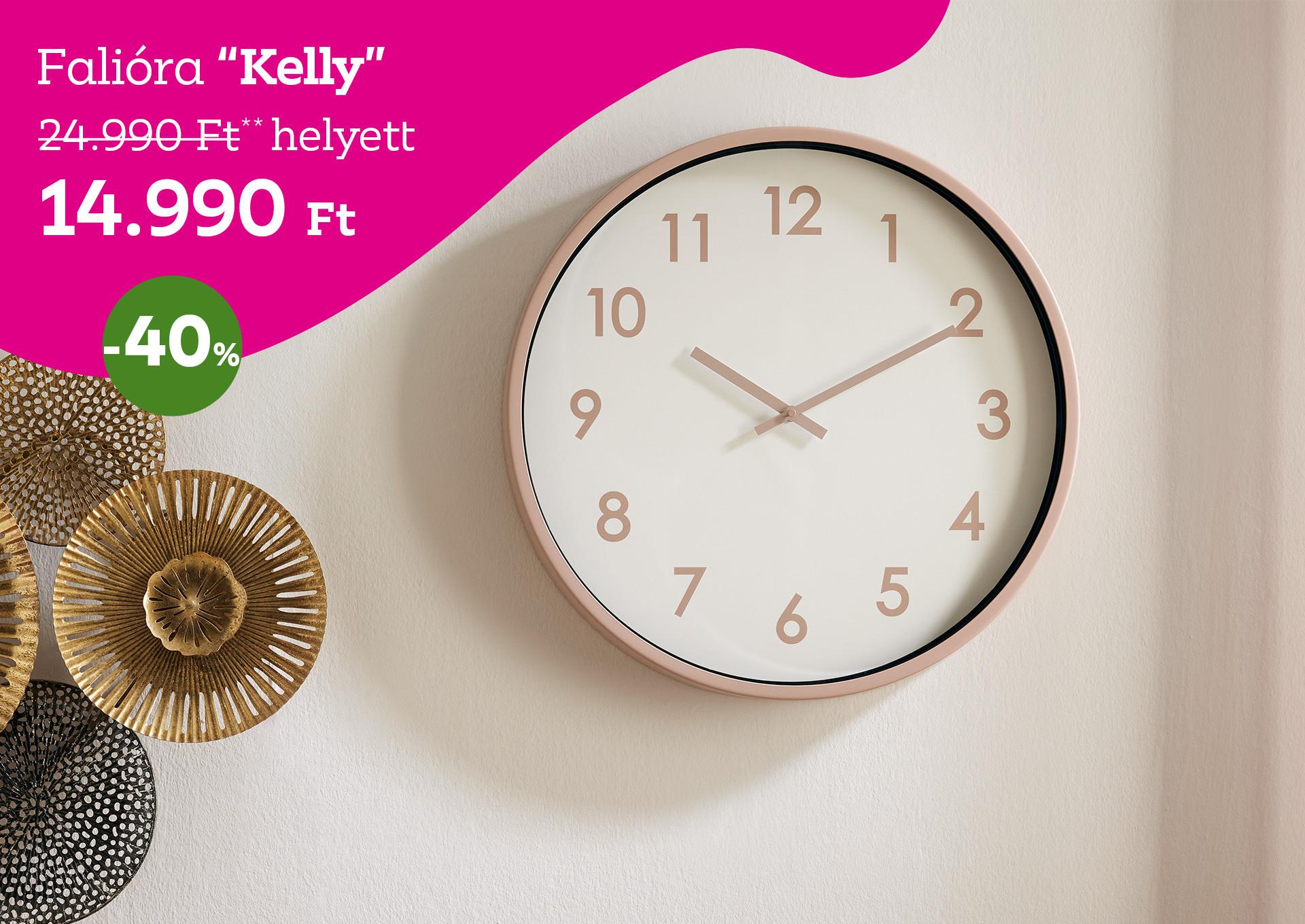 Falióra KELLY 24990 Forint helyett 14990 Forint kedvezmény mértéke 40%