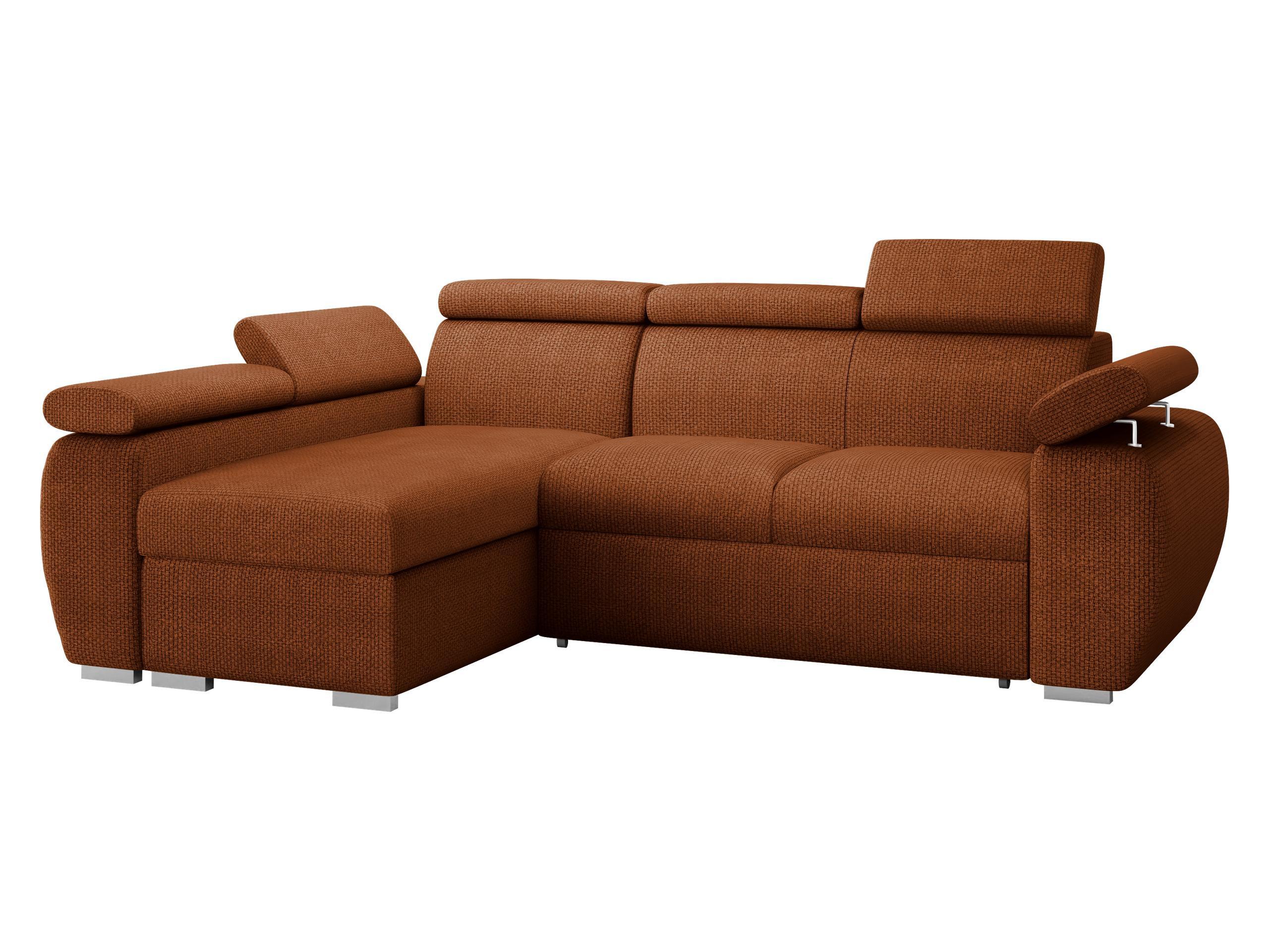 ECKSOFA Boston Mini, Seite: Links - LC+2R - Chromfarben/Bronzefarben, Holz/Textil (255/170cm) - MIRJAN24