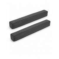 ZUGLUFTSTOPPER Levante OM 6,5x130cm Dunkelgrau (2tlg) - Dunkelgrau, Textil (6/130cm) - Beautissu 