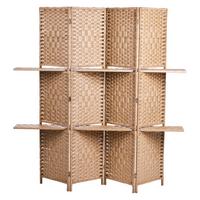 RAUMTEILER 4-teilig Braun 158/170 cm Trafoi - Braun, Holz (158/170/7cm) - Beliani