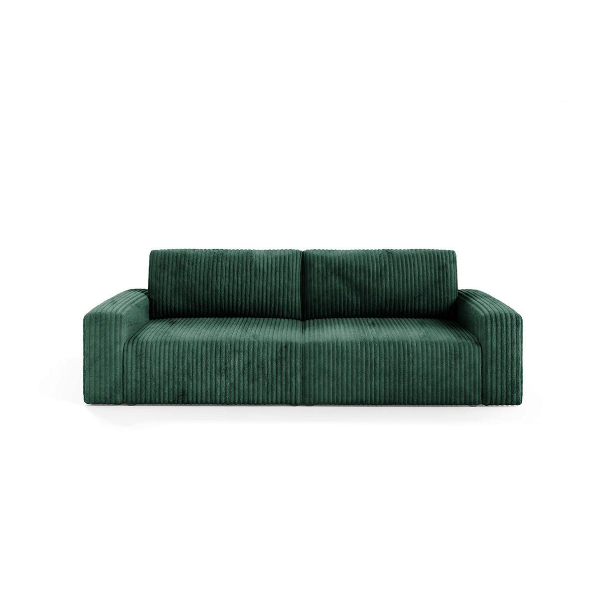 SOFA Angela 3 Sitzplätze Tannengrün - Grün, Holz (252/86/105cm) - Petits-meubles