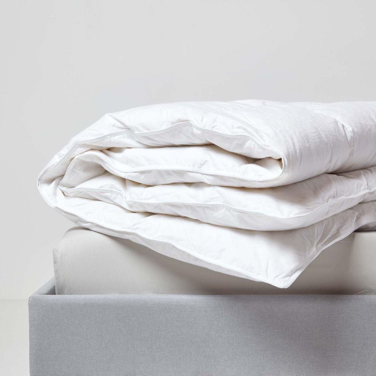 4-JAHRESZEITEN-DAUNENDECKE 230/220 cm, Entendaunen - Weiß, Textil (230/220cm) - Homescapes