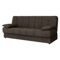 SCHLAFSOFA Sonia - Schwarz/Braun, Holz/Kunststoff (194/88/90cm) - MIRJAN24