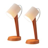 TISCHLEUCHTE Nauman (2er-Set) - Orange, Kunststoff (37.4/14/19.5cm) - Nettlife