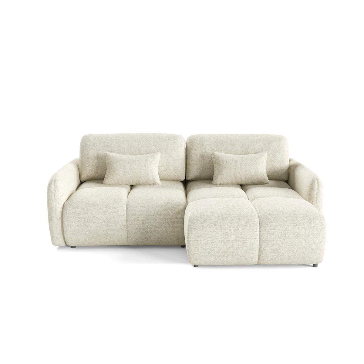 ECKSOFA Cremeweiß - Weiß, Holz (240/165cm) - Petits-meubles