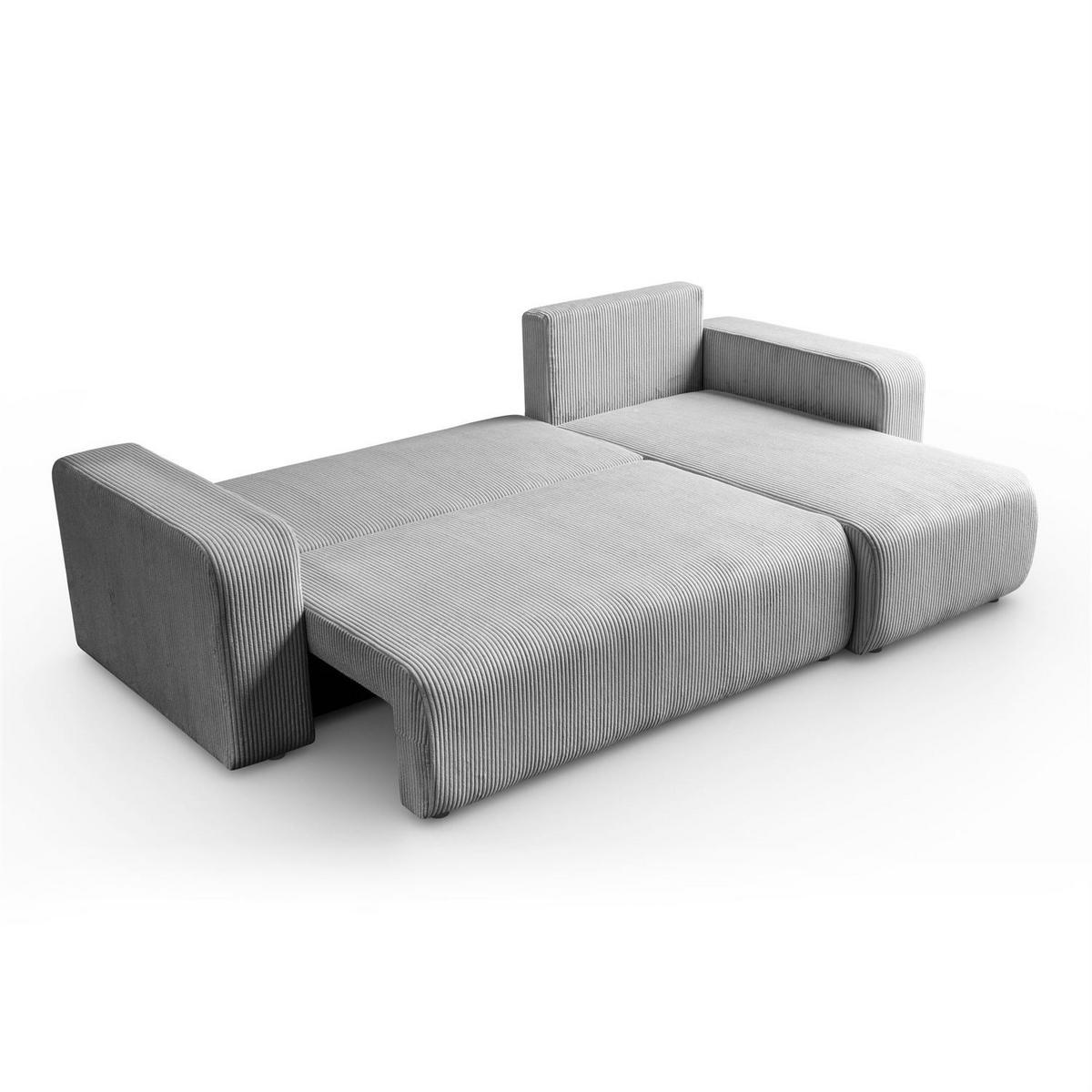ECKSOFA PRESTIGE L, Poso 110 - Hellgrau, Textil (247/143cm) - Lookway
