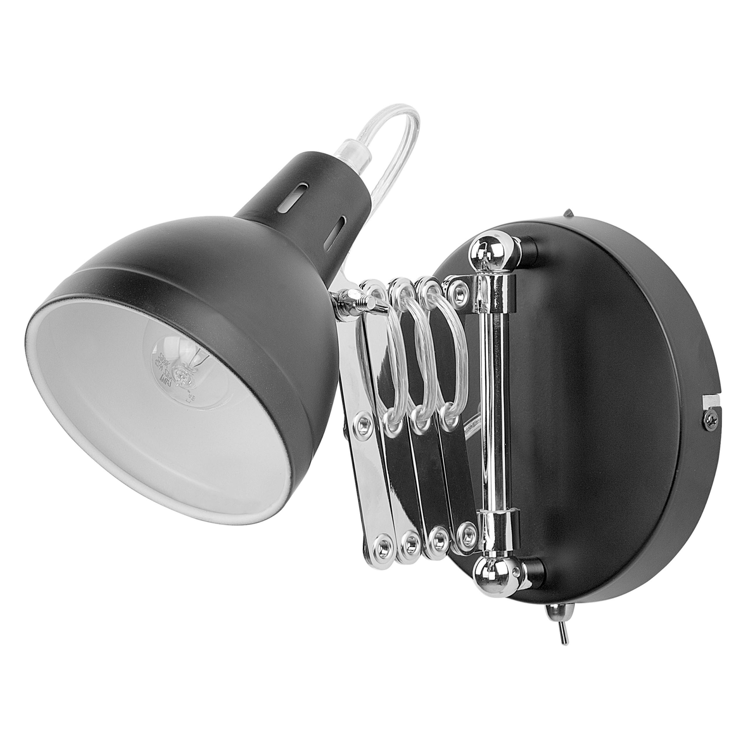 WANDLEUCHTE Harrington 46/11/15 cm - Schwarz, Metall (11/15/46cm) - Beliani