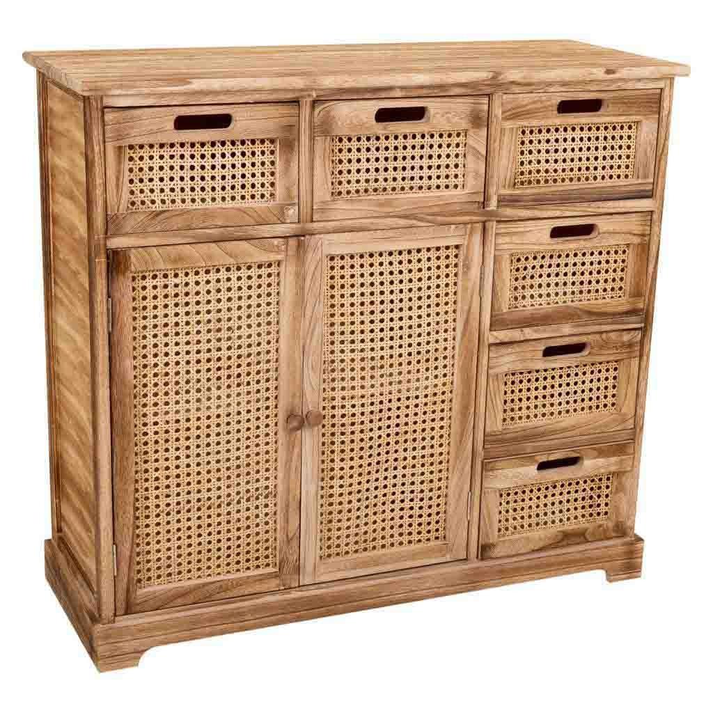 KOMMODE aus Holz 86x33x79 cm - Braun, Holz (86/78.5/33cm) - Wanderlust