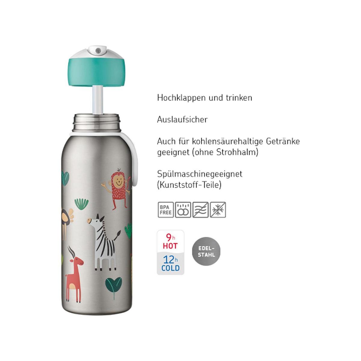 THERMOFLASCHE FLIP-UP Campus Paw Patrol Pups 350 ml - Blau/Hellblau, Metall (0.35L) - Mepal