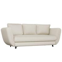 SOFA Beige, Schwarz 248/99/104 - Beige/Schwarz, Holzwerkstoff (248/99/104cm) - RAUMHIRSCH FURNITURE