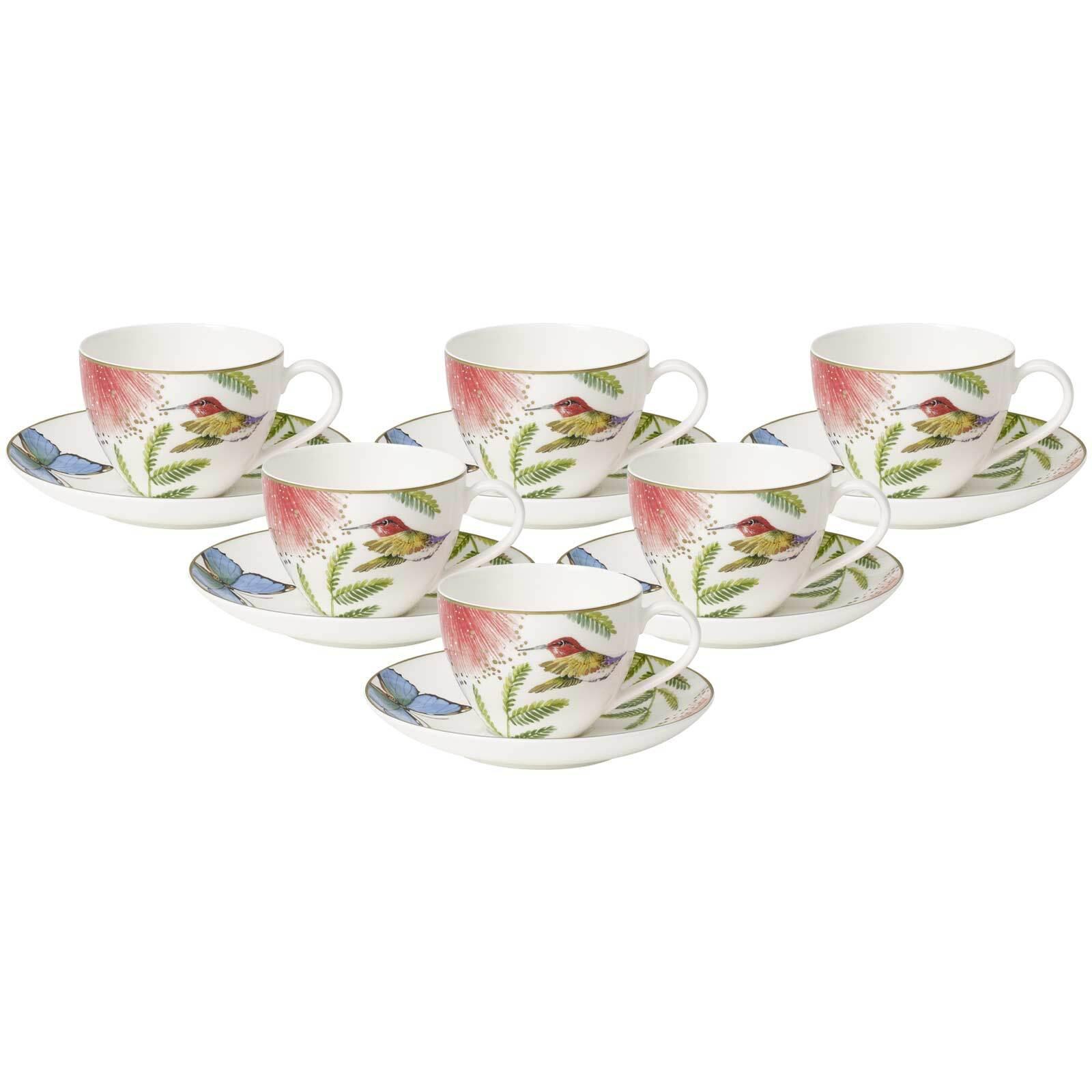KAFFEETASSEN MIT UNTERTASSEN Amazonia bunt 150 ml 6er Set - Multicolor, Keramik (15/8.9/15cm) - Villeroy & Boch