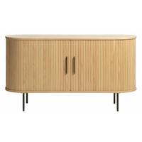 SIDEBOARD Gativel Eichefarben - Eichefarben/Schwarz, Holzwerkstoff/Kunststoff (140/76/45cm) - Selsey