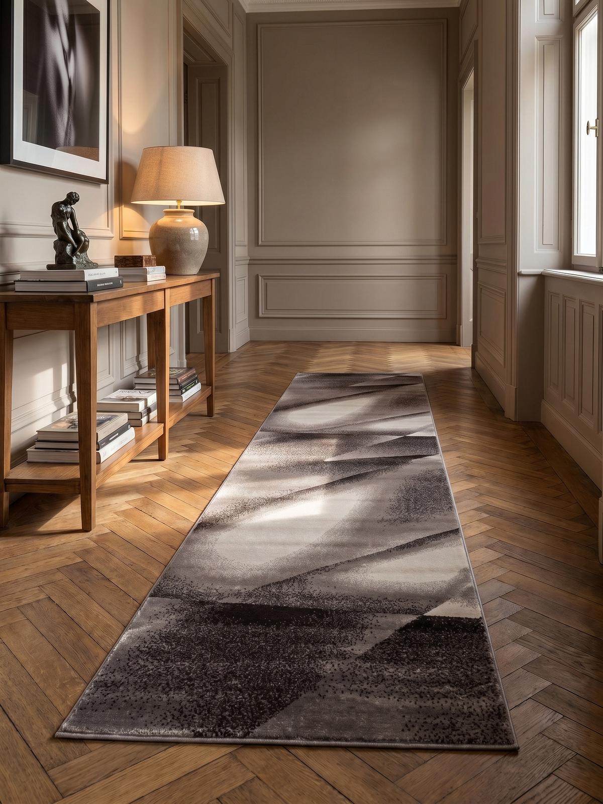 KURZFLORTEPPICH ASPEN, abstrakt, Braun, 80 x 150 cm - Braun, Textil (80/150cm) - KADIMA DESIGN