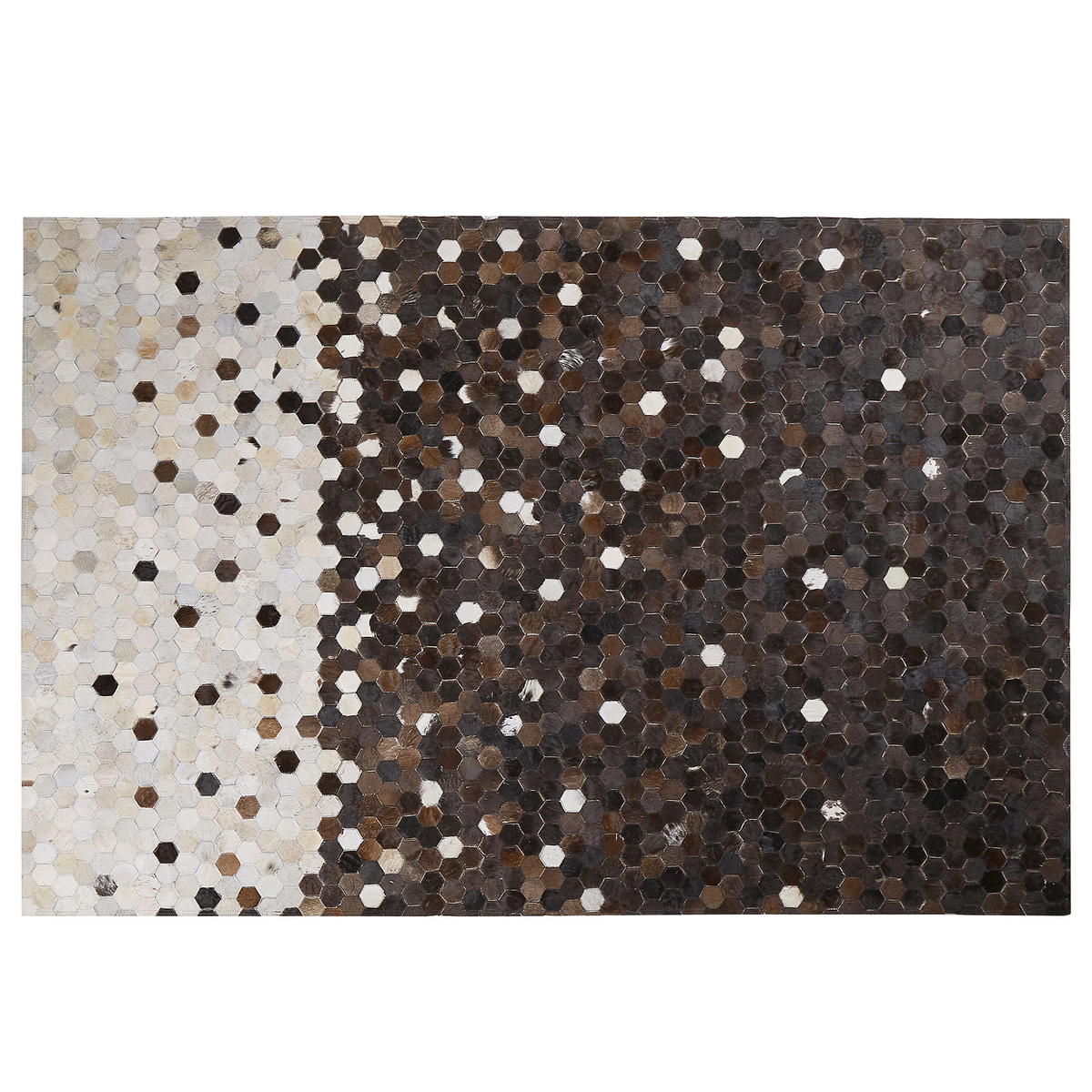 KURZFLOR-TEPPICH Eyim 200/140 cm - Braun, Fell (140/200cm) - Beliani
