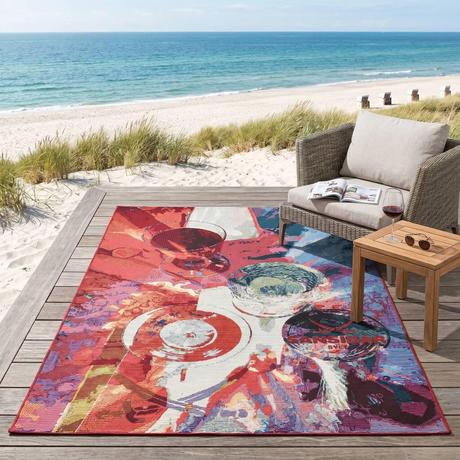 OUTDOORTEPPICH Rantum Beach 160x230 cm - Multicolor, Textil (160/230cm) - Sansibar SYLT
