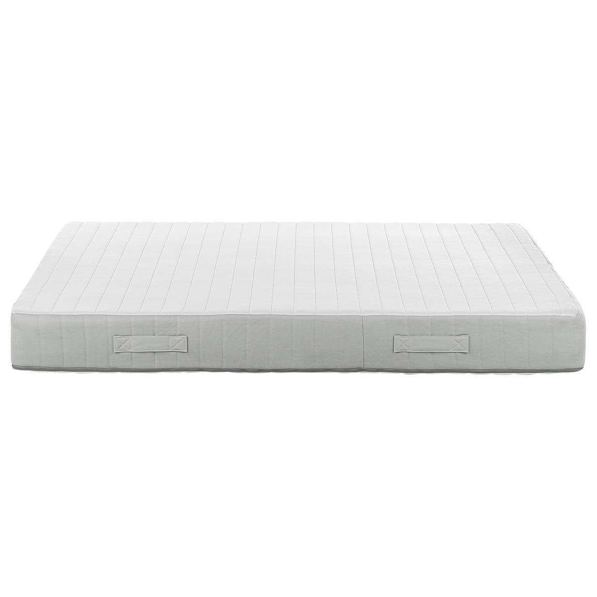 TASCHENFEDERKERNMATRATZE H2/3 Mittel 160/200 cm Roomy - Weiß, Textil (160/200cm) - Beliani