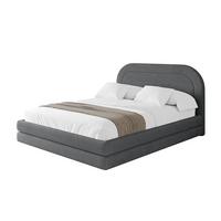 POLSTERBETT mit Bettkasten und Lattenrost, Bett mit Matratze H3/H4 - LERIS 180x200 Dunkelgrau - Anthrazit, Holzwerkstoff/Textil (180/200cm) - ALTDECOR