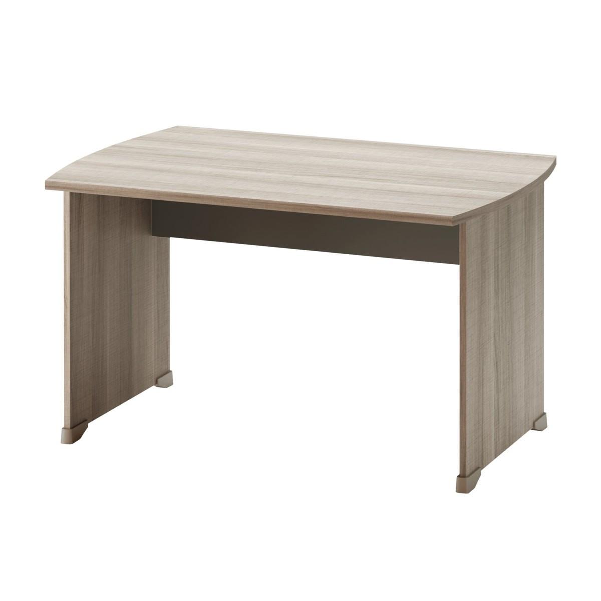 SCHREIBTISCH mit Gleitern L140 cm - Französische Herstellung - Eschefarben, Holzwerkstoff (80/80/74cm) - Calicosy