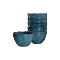 KERAMIKSCHALEN Matera Blau ø 15,3 cm 6er Set - Blau, Keramik (15.3cm) - Leonardo Living
