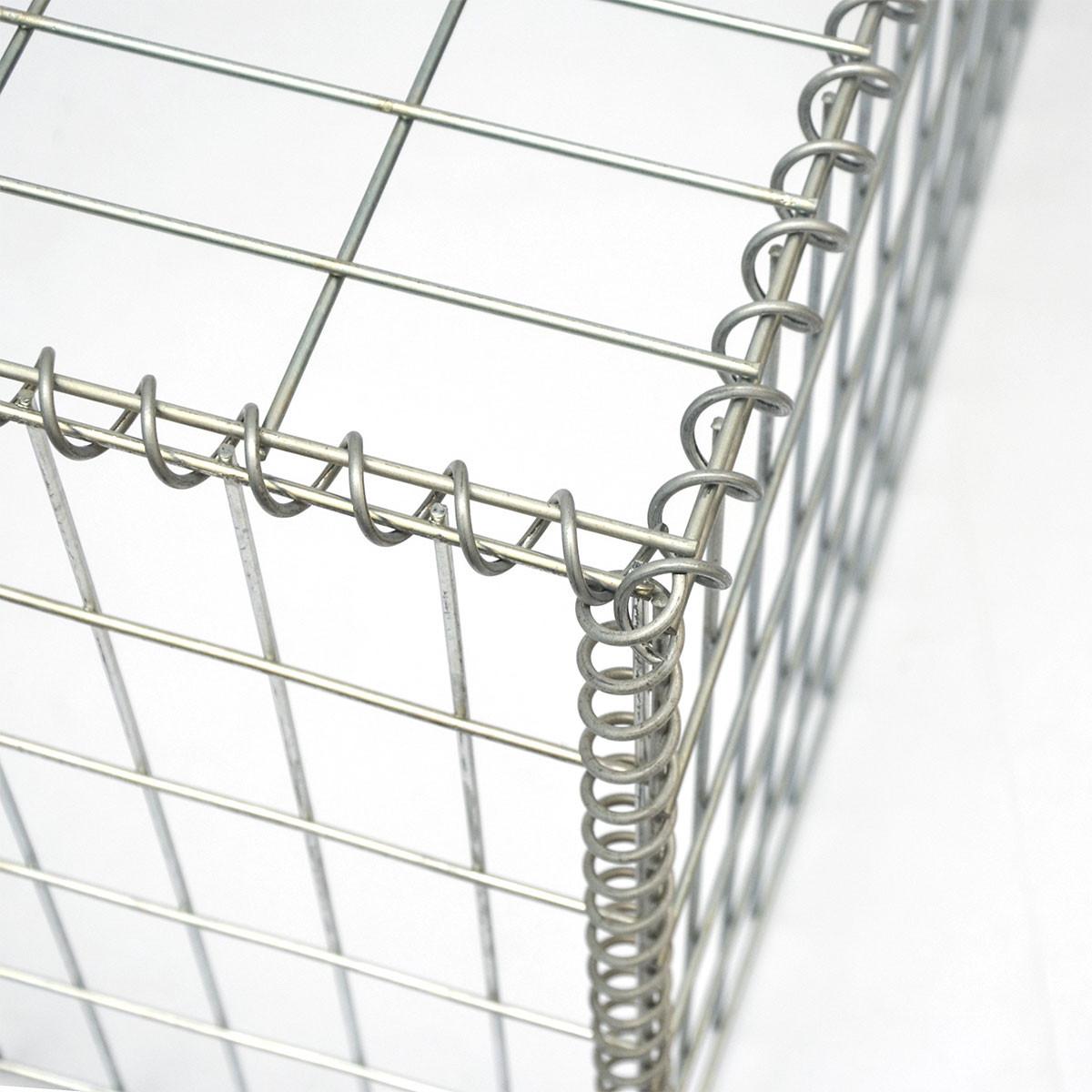 GABIONEN Steinkorb aus Stahl, 80x100x50 cm, Feuerverzinkt - Grau, Metall (50/80cm) - Niederberg Metall