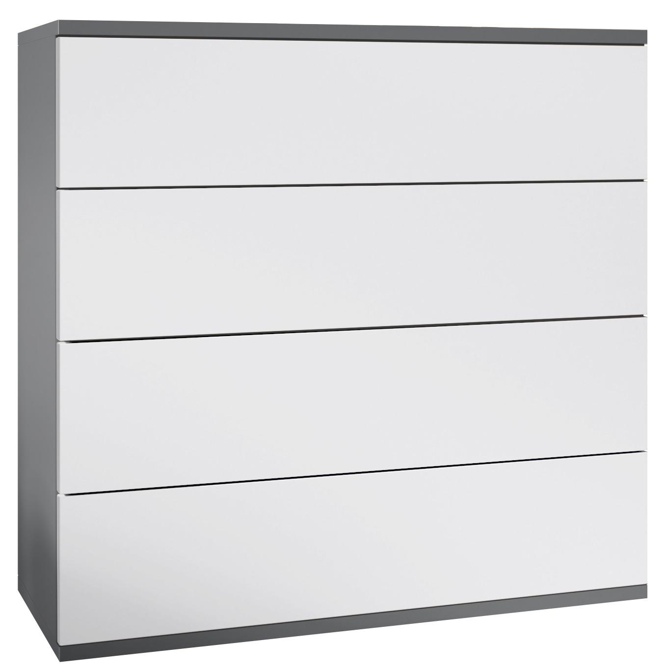 KOMMODE Pavos Weiß matt - Weiß, Holzwerkstoff (76/76/35cm) - Vladon
