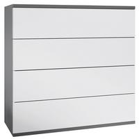 KOMMODE Pavos Weiß matt - Weiß, Holzwerkstoff (76/76/35cm) - Vladon