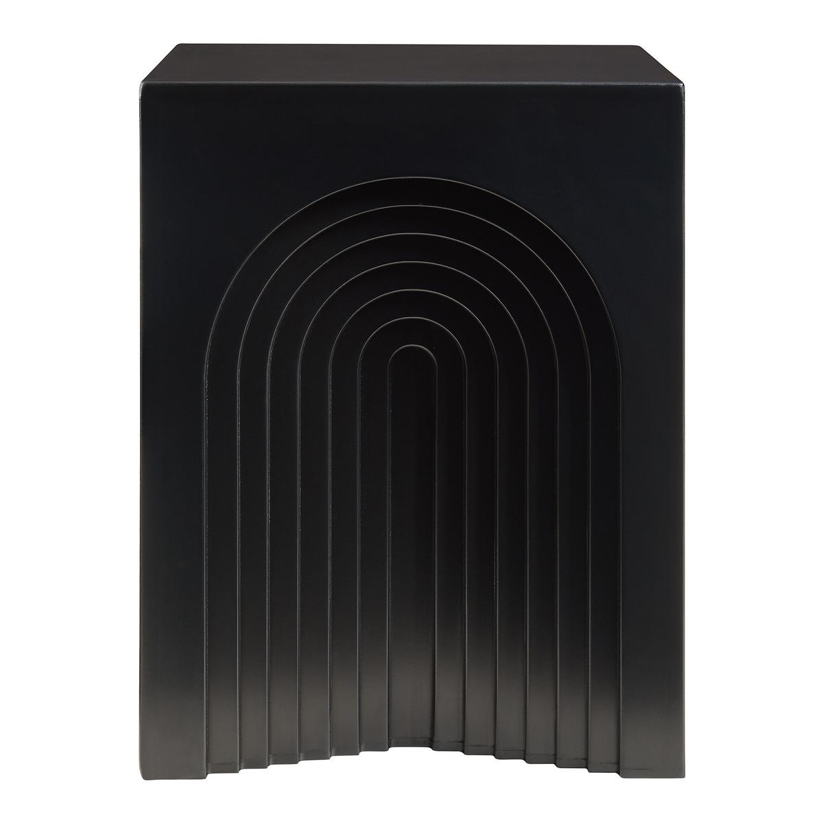 BEISTELLTISCH Elverumn - Schwarz, Holzwerkstoff (35/35/45cm) - [en.casa]