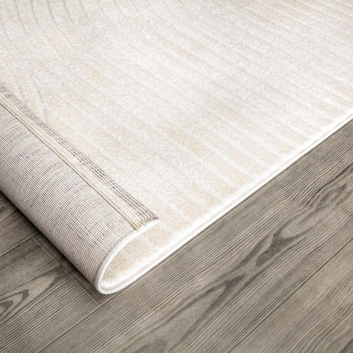 KURZFLORTEPPICH, einfarbig, Florhöhe 9 mm, Creme, 160 x 220 cm - Creme, Textil (220/160cm) - KADIMA DESIGN