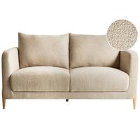 2-SITZER-SOFA Bouclé Beige Gimo - Hellbraun, Textil (149/83/80cm) - Beliani