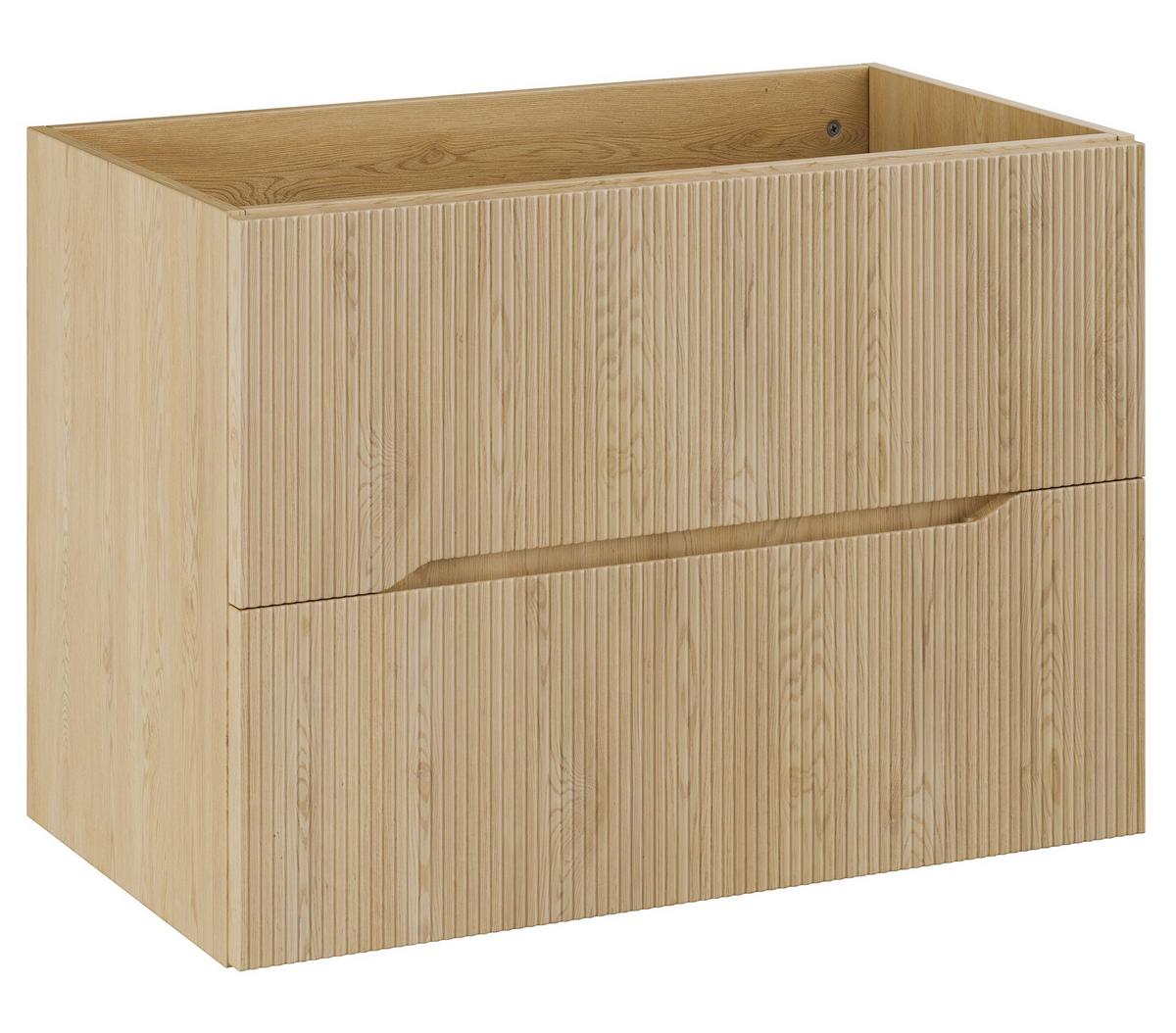 BADMÖBEL-SET Nordic 2 Teile Eiche - 80 x 46 x 58 cm - Eichefarben, Holz (80/58/46cm) - Badplaats