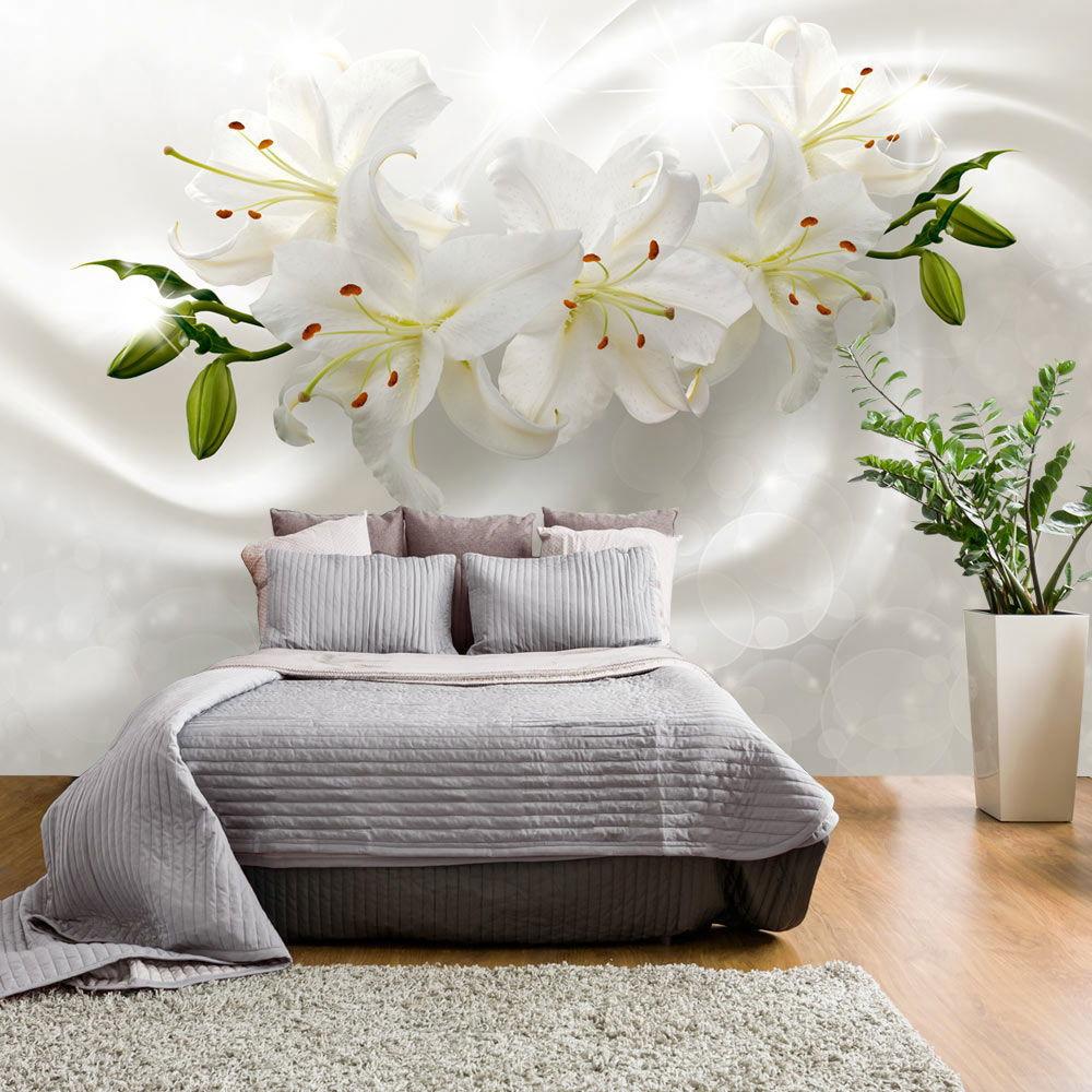 SELBSTKLEBENDE FOTOTAPETE 441/315 cm - Beige/Weiß, Kunststoff/Textil (441/1cm) - KUNSTLOFT