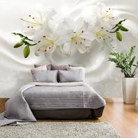 SELBSTKLEBENDE FOTOTAPETE 441/315 cm - Beige/Weiß, Kunststoff/Textil (441/1cm) - KUNSTLOFT