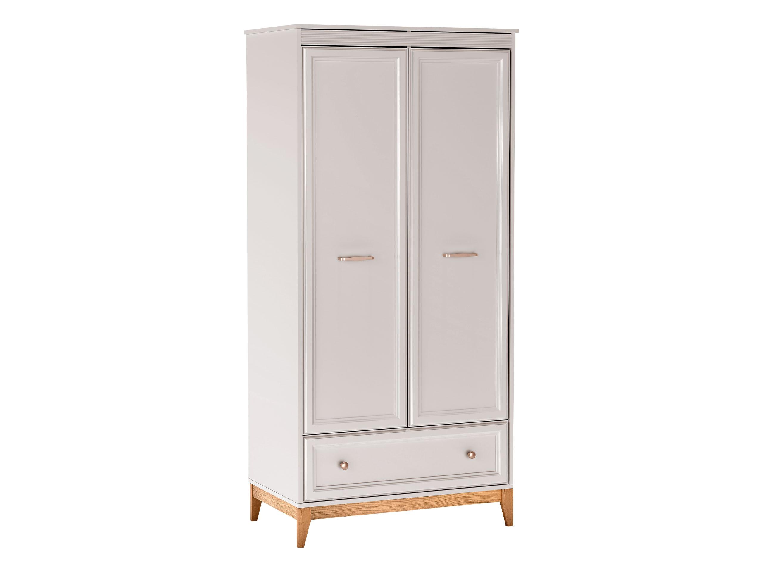 DREHTÜRENSCHRANK Windsor W-10 - Kaschmir/Eichefarben, Holz/Holzwerkstoff (92/193/55cm) - MIRJAN24