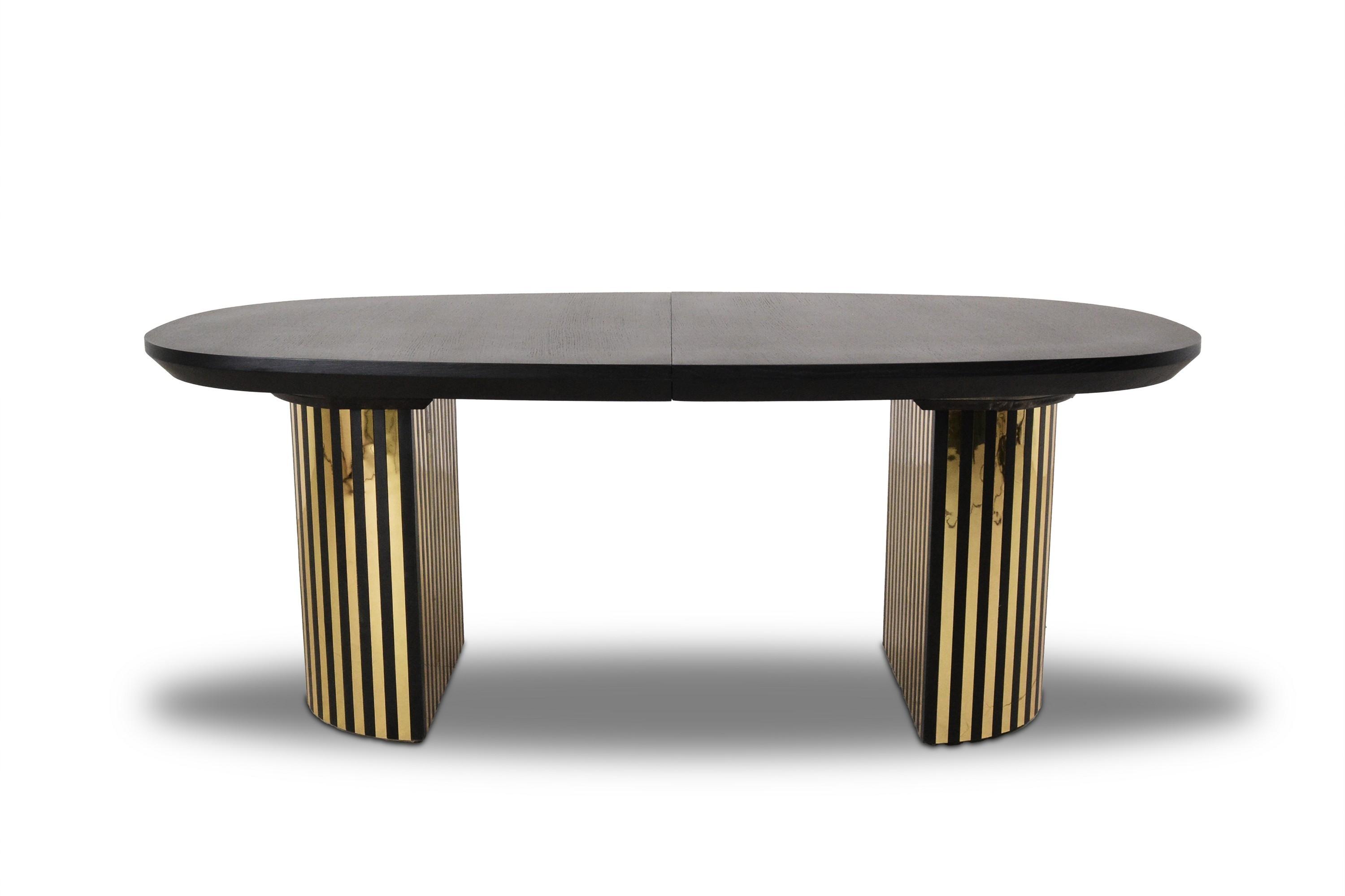 ESSTISCH STILO Ausziehbar 200 - 300 / 110 x 76 cm - Eichefarben/Schwarz, Holz (200/110/76cm) - MASSENO