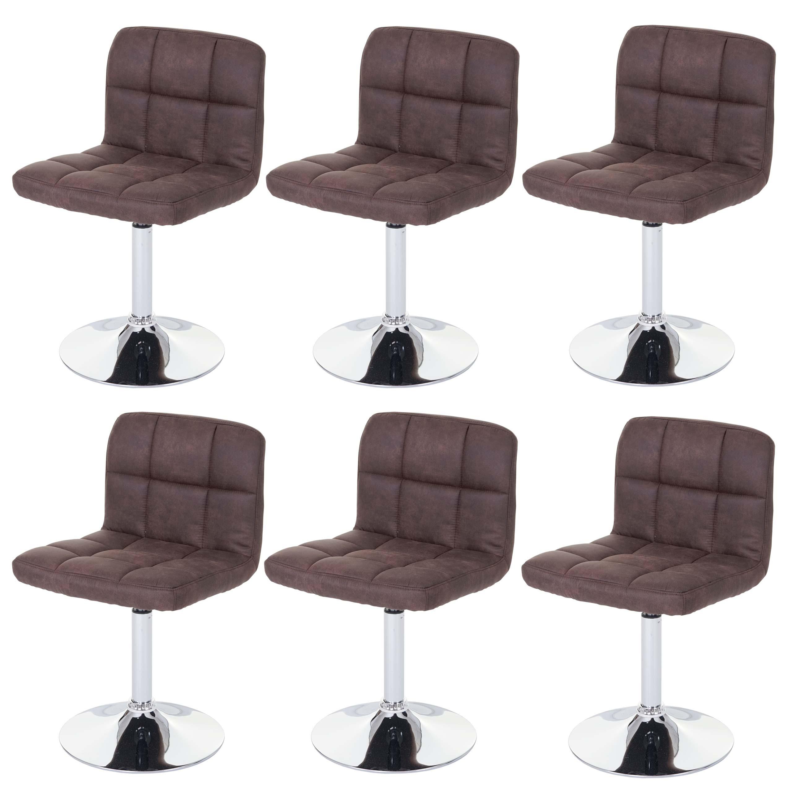 ESSZIMMERSTUHL Dunkelbraun 6er-Set - Dunkelbraun, Textil (45/78/48cm) - MCW