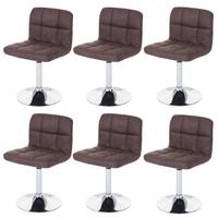 ESSZIMMERSTUHL Dunkelbraun 6er-Set - Dunkelbraun, Textil (45/78/48cm) - MCW