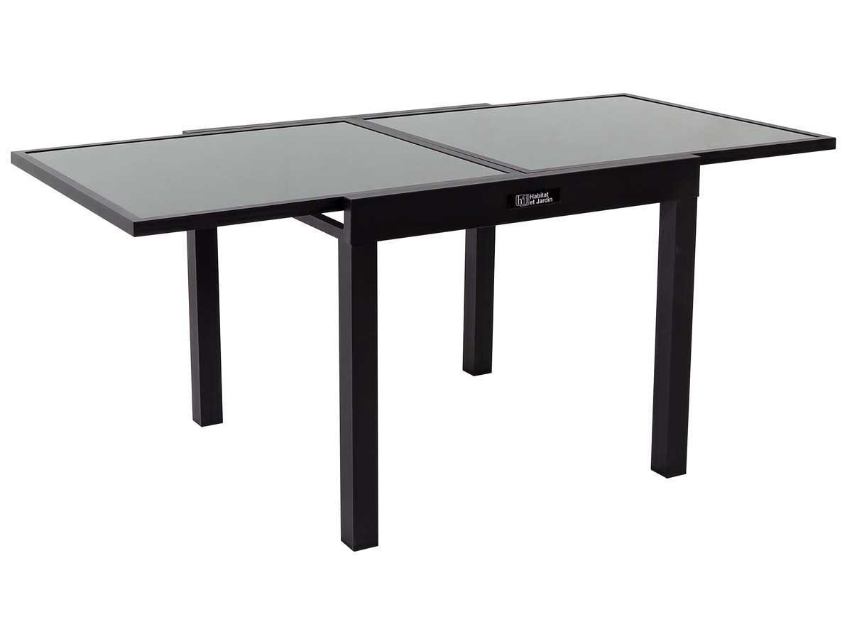 GARTENTISCH porto 8 Schwarz - Schwarz, Glas (180/90/75cm) - Habitat Garten