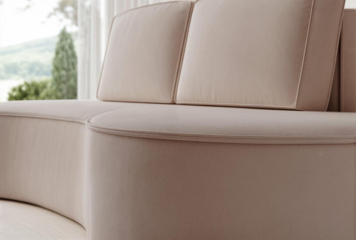 2-SITZER-SOFA SOFIA Veloursstoff in Braun - Schwarz/Braun, Kunststoff/Textil (234/88/101cm) - Idohome